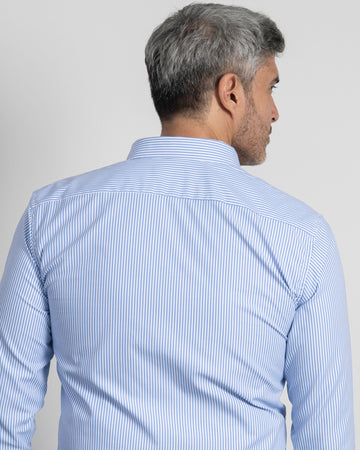 Camisa Rayas Azul Clara