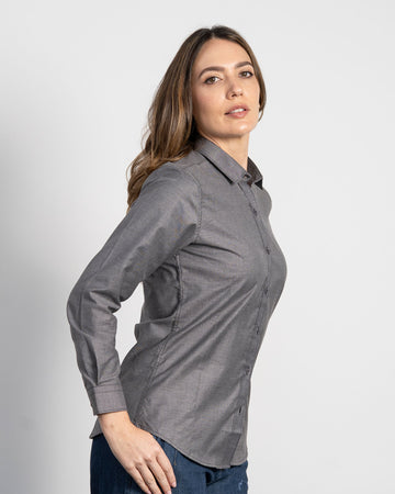 Camisa Solo Fondo Gris Oscura Mujer