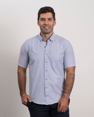 Camisa Rayas Azul