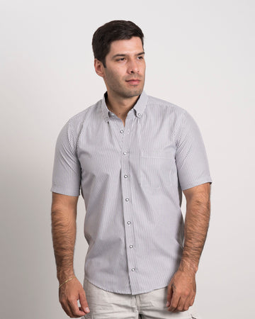 Camisa Rayas Negra