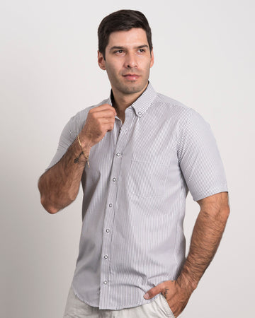 Camisa Rayas Negra
