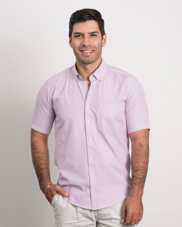 Camisa Mil Rayas Moradas