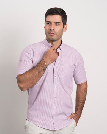 Camisa Mil Rayas Moradas