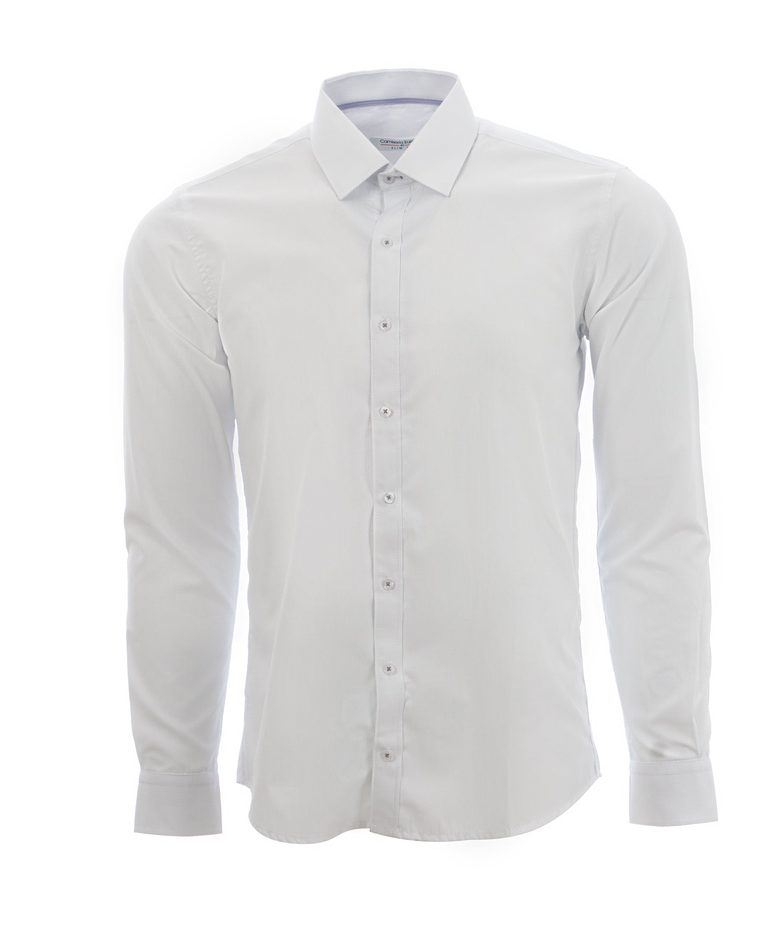 Camisa Formal Solo Fondo Dobby Blanca Triángulos