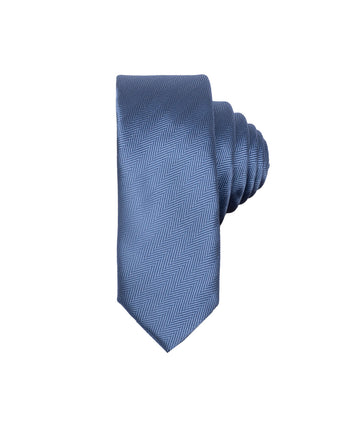 Corbata Azul ZigZag Diagonal
