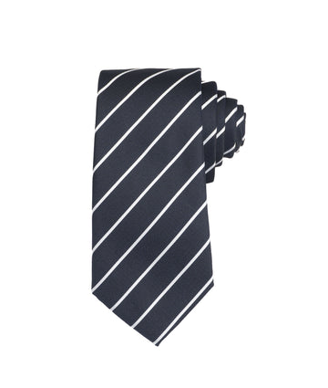 Corbata Negra Lineas Blancas