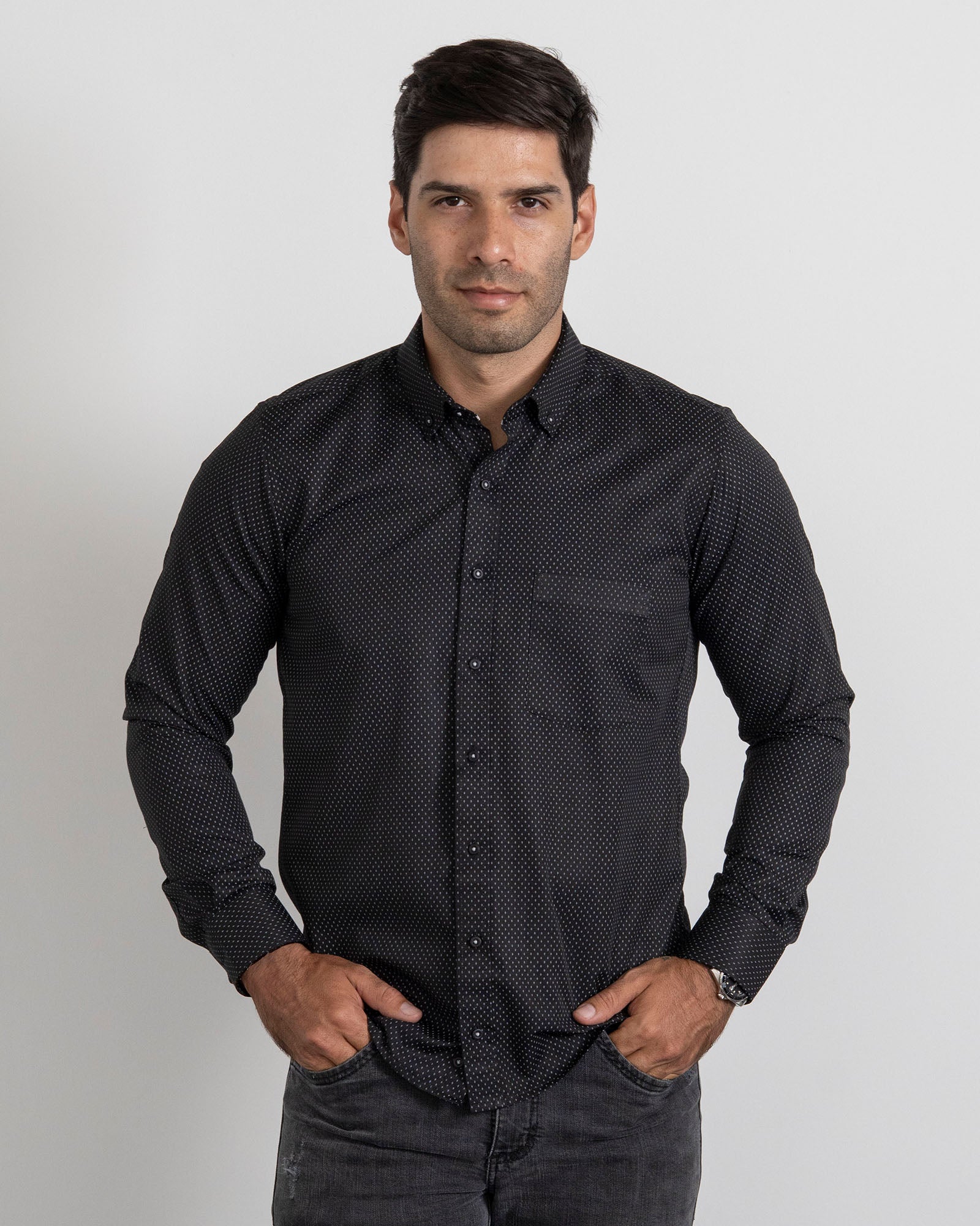 Camisa Print Negra