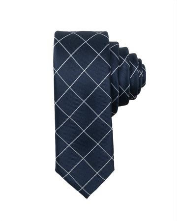 Corbata Azul Oscura Rayas