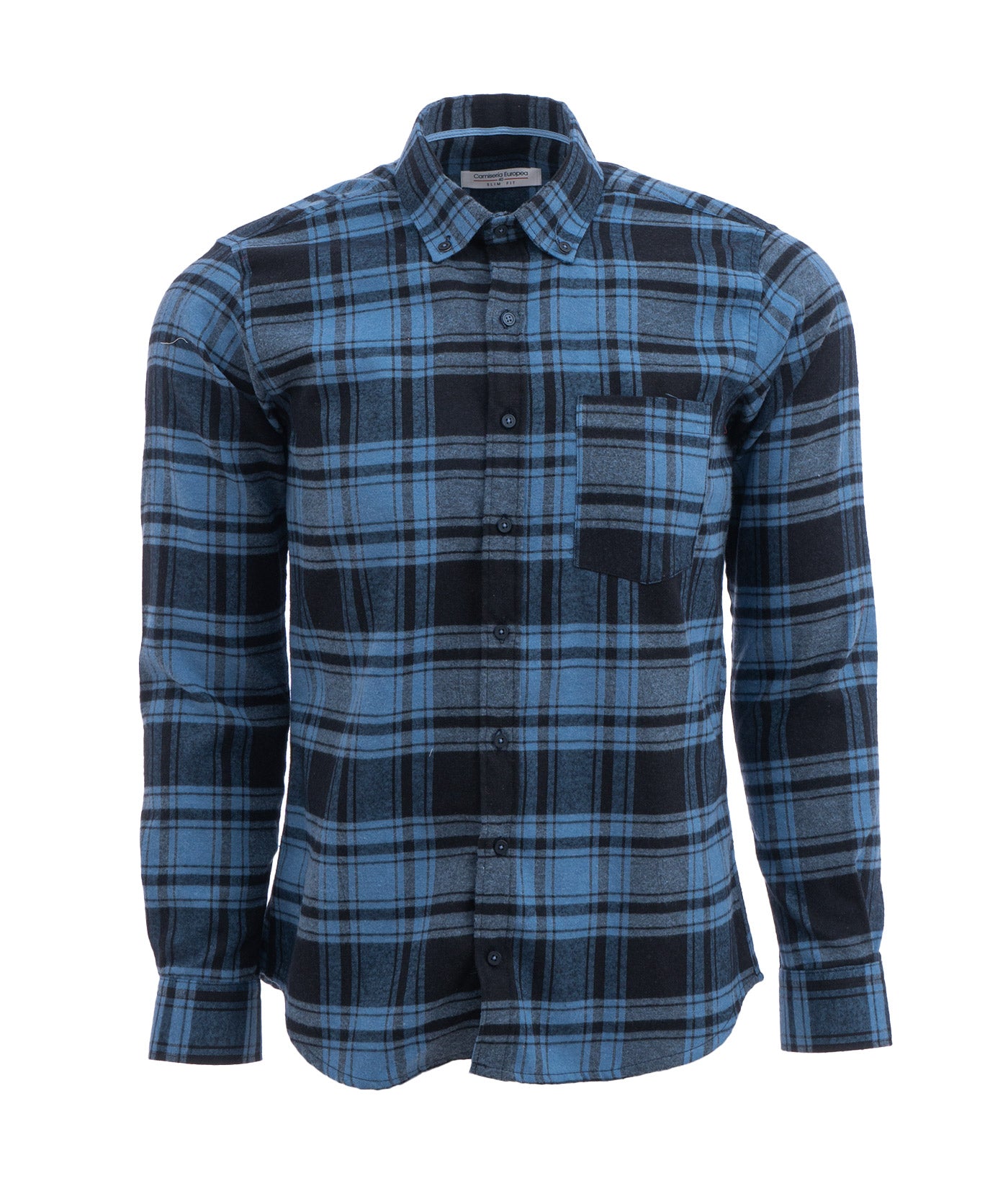 Camisa Leñadora Cuadros Grises Y Negros