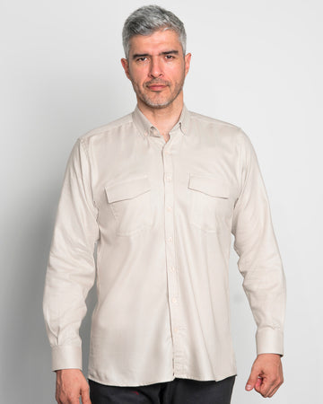 Camisa Drill Twill Beige