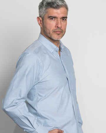 Camisa Oxford Azul