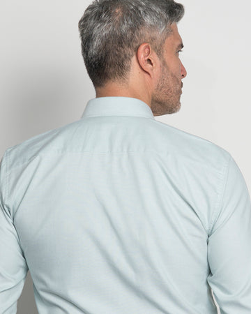 Camisa Oxford Verde Claro