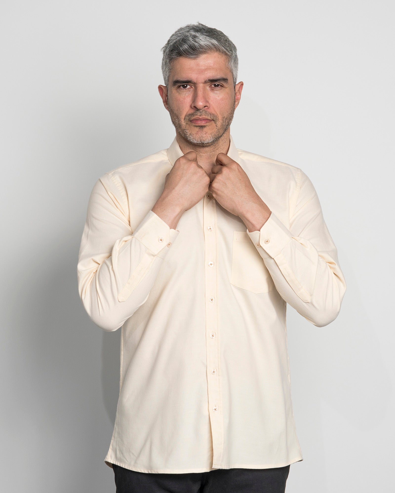 Camisa Oxford Amarillo