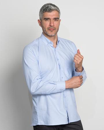 Camisa Oxford Azul clara
