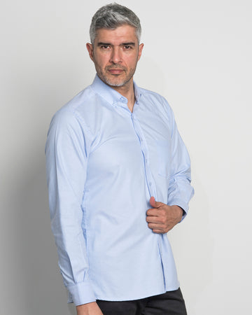 Camisa Oxford Azul clara