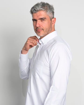 Camisa Oxford blanco