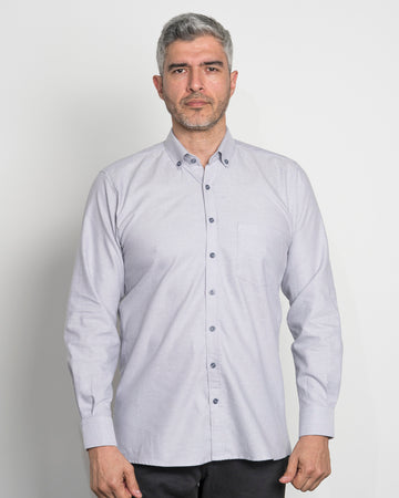 Camisa Oxford Gris