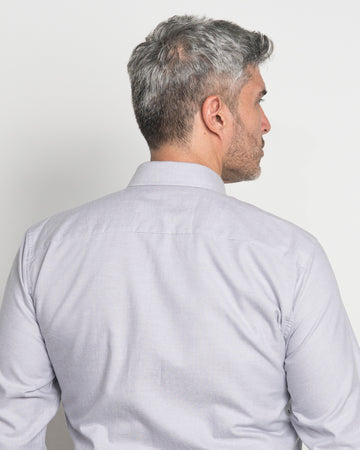 Camisa Oxford Gris