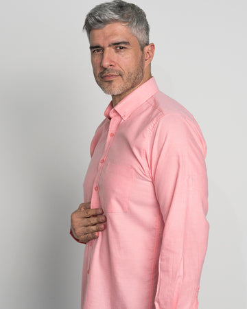Camisa Oxford Salmon