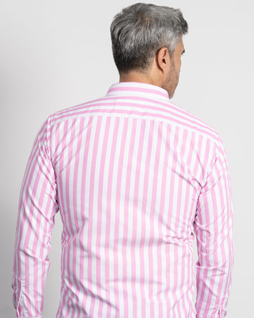 Camisa Rayas Rosa