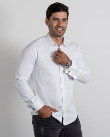 Camisa Mancorna Blanca