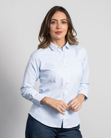 Camisa Mujer Azul Claro