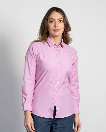 Camisa Rayas Púrpura Mujer
