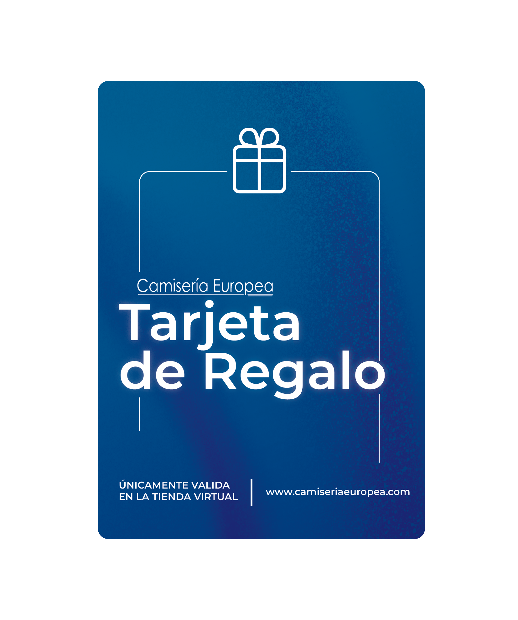 Tarjeta regalo electrónica Camisería (envío instantáneo por correo electrónico).