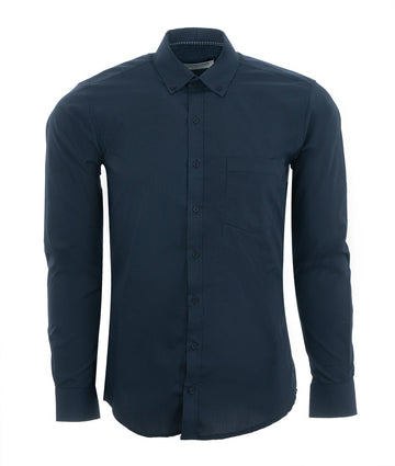 Camisa Dacrón Azul Oscuro