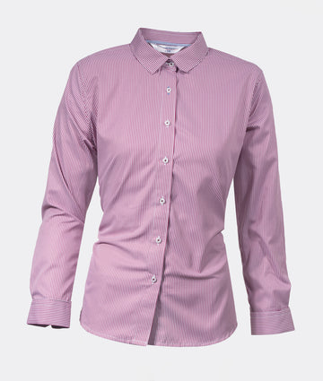 Camisa Rayas Púrpura Mujer