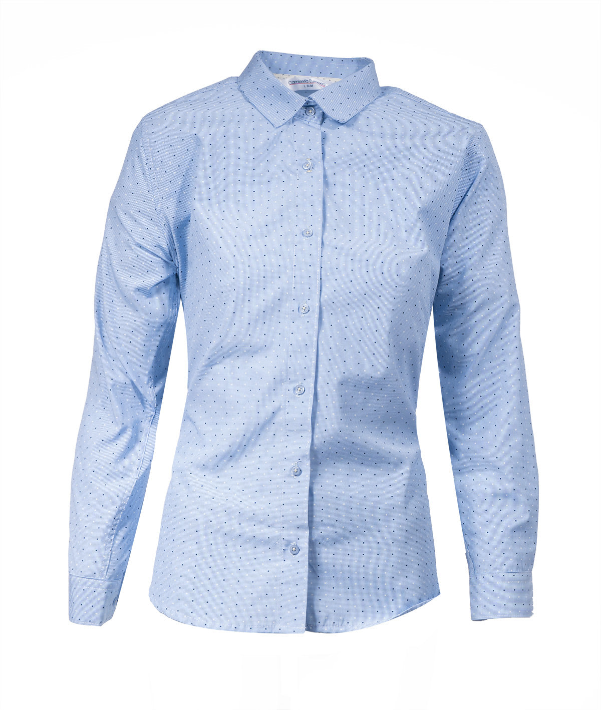 Camisa azul clara mujer best sale