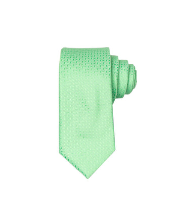 Corbata Verde Clara Textura Zig Zag