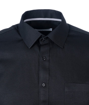 Camisa Formal Satín Negra