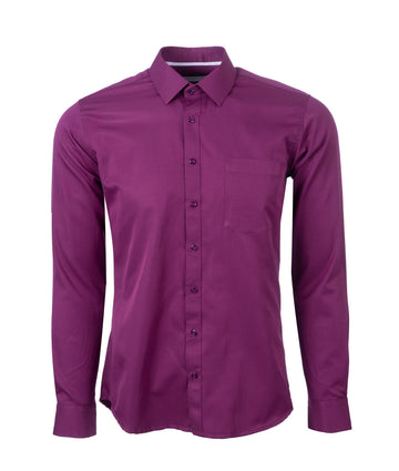 Camisa Formal Satín Morada