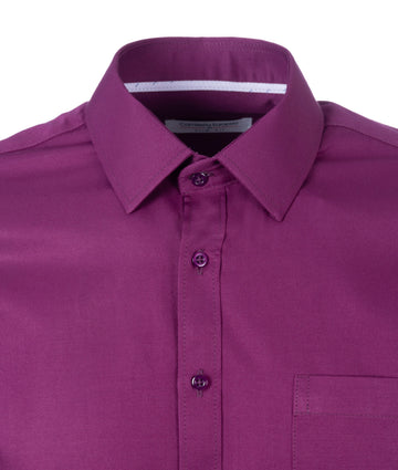 Camisa Formal Satín Morada