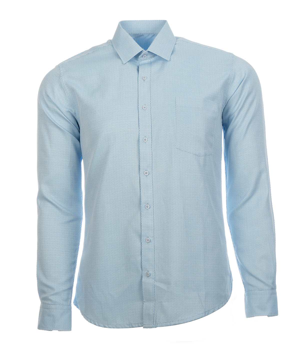 Camisa Formal Solo Fondo Rombos Azul Clara 2