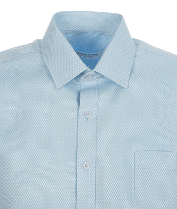 Camisa Formal Solo Fondo Rombos Azul Clara 2