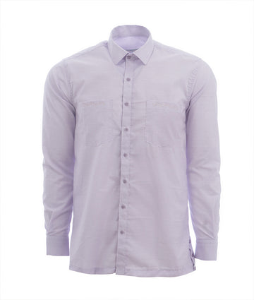 Camisa Guayabera Lila Claro